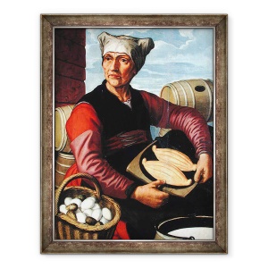 Tablou inramat - Pieter Aertsen - Sotia unui fermier olandez, 60 x 80 cm