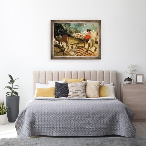 Tablou inramat - Pieter Bruegel the Elder - Peisaj cu caderea lui Icarus, detaliu al unui om arat, 60 x 80 cm - Img 3