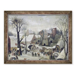 Tablou inramat - Pieter Bruegel the Elder - Recensamantul din Betleem III, 70 x 90 cm