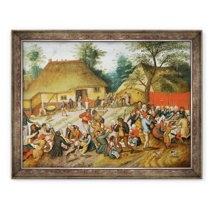 Tablou inramat - Pieter Brueghel the Younger - Sarbatoarea de, 70 x 90 cm