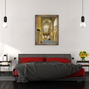 Tablou inramat - Pieter Jansz Saenredam - Interiorul Marienkirche in Utrecht, 60 x 80 cm - Img 3