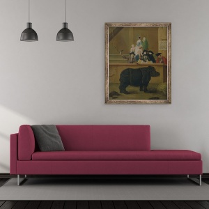 Tablou inramat - Pietro Longhi - Rinocerii, 50 x 60 cm - Img 2