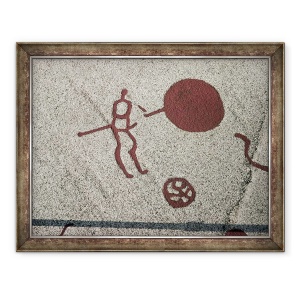 Tablou inramat - Protohistoric - Figura masculina cu soarele, 60 x 80 cm