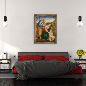 Tablou inramat - Raphael - Sfanta familie cu un miel I, 60 x 80 cm - Img 3