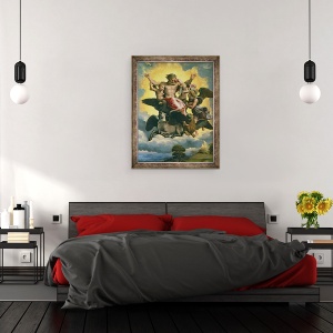 Tablou inramat - Raphael - Viziunea lui Ezechiel, 60 x 80 cm - Img 3