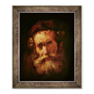 Tablou inramat - Rembrandt Harmensz van Rijn - A Rabbi, 50 x 60 cm