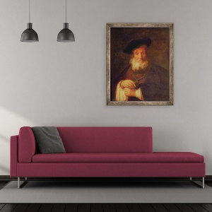 Tablou inramat - Rembrandt Harmensz van Rijn - Portret De Un Batran, 50 x 60 cm - Img 2