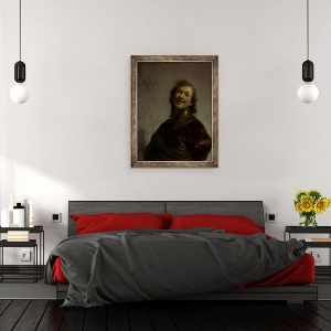 Tablou inramat - Rembrandt Harmensz van Rijn - Rembrandt razand, 70 x 90 cm - Img 3