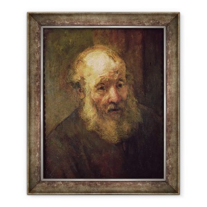 Tablou inramat - Rembrandt Harmensz van Rijn - seful unui batran, 50 x 60 cm