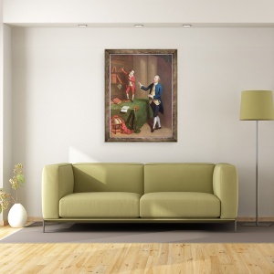Tablou inramat - Robert Hunter - Sir Robert Walker si fiul sau Robert, 70 x 90 cm - Img 2