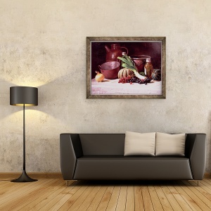 Tablou inramat - Robert Schade - Natura moarta, 70 x 90 cm - Img 2