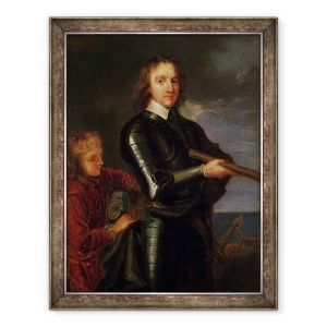 Tablou inramat - Robert Walker - Portretul lui Oliver Cromwell 1599-1658, 60 x 80 cm