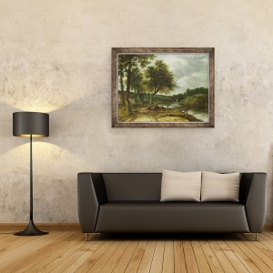 Tablou inramat - Roelandt Roghman - Un peisaj impadurit, 70 x 90 cm - Img 2