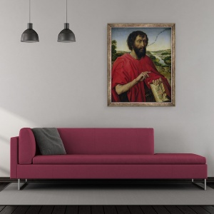 Tablou inramat - Rogier van der Weyden - Sfantul Ioan Botezatorul, 50 x 60 cm - Img 2