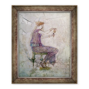 Tablou inramat - Roman - Femeie Turnand Parfum intr-un Phial, 50 x 60 cm