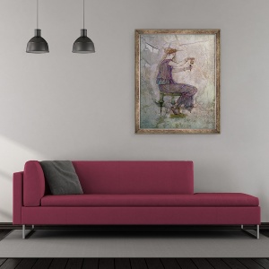 Tablou inramat - Roman - Femeie Turnand Parfum intr-un Phial, 50 x 60 cm - Img 2