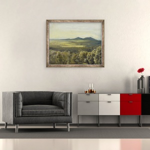 Tablou inramat - Rudolph Friedrich Wasmann - Peisaj italian, 50 x 60 cm - Img 2