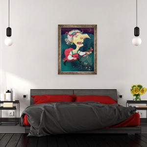 Tablou inramat - Runa Anastasiya Rudaya - Vrajitoare, 2012, 70 x 90 cm - Img 3