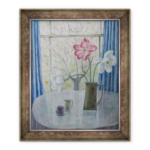 Tablou inramat - Ruth Addinall - Lalele cu Flori de Cires, 70 x 85 cm