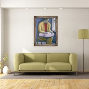 Tablou inramat - Ruth Addinall - Scrierea omului, 70 x 90 cm - Img 2