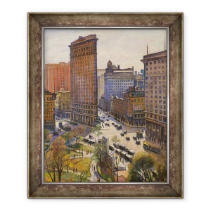 Tablou inramat - Samuel Halpert - Cladirea Flatiron, 50 x 60 cm