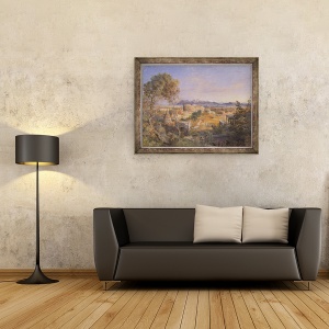 Tablou inramat - Samuel Palmer - O vedere a Romei Antice, 70 x 90 cm - Img 2