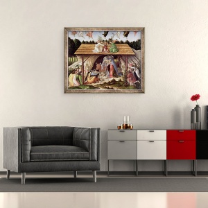 Tablou inramat - Sandro Botticelli - Nasterea mistica II, 70 x 85 cm - Img 2