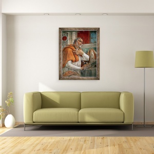 Tablou inramat - Sandro Botticelli - Sfantul Augustin in celula sa, 60 x 80 cm - Img 2