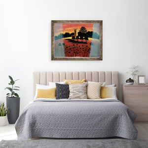 Tablou inramat - Sara Hayward - Biserica din Severn, 60 x 80 cm - Img 3