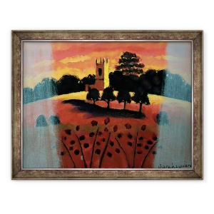 Tablou inramat - Sara Hayward - Biserica din Severn, 70 x 90 cm