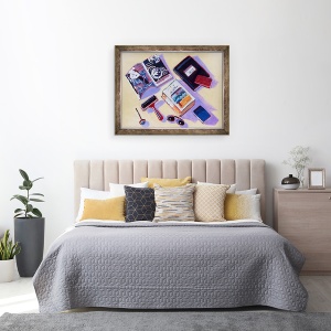 Tablou inramat - Sara Hayward - Roller si ochelari de soare, 70 x 90 cm - Img 3
