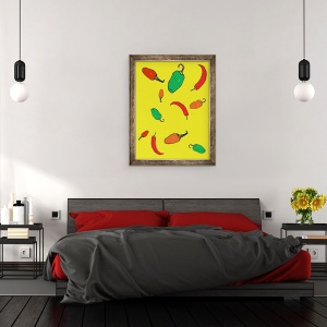 Tablou inramat - Sarah Thompson-Engels - Chillies 2012, 70 x 90 cm - Img 3