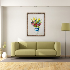 Tablou inramat - Sarah Thompson-Engels - Flori de primavara,2020, 60 x 80 cm - Img 2