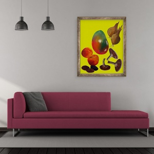 Tablou inramat - Sarah Thompson-Engels - Fructe & veggie,2020, 50 x 60 cm - Img 2