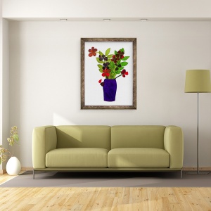 Tablou inramat - Sarah Thompson-Engels - Oala mov 2020, 60 x 80 cm - Img 2