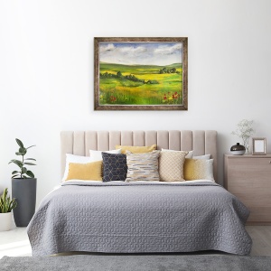 Tablou inramat - Sarah Thompson-Engels - Peisaj vara I, 60 x 80 cm - Img 3
