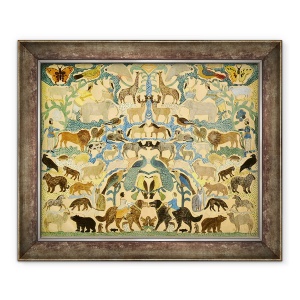 Tablou inramat - Scoal Americana - Decuparea animalelor, 50 x 60 cm