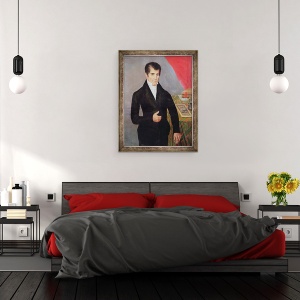 Tablou inramat - Scoala din Guatemala - Don Jose Cecilio del Valle 1777-1834, 70 x 90 cm - Img 2