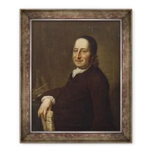 Tablou inramat - Scoala Elvetiana - Nicholaus Ludwig Contele von Zinzendorf cu Cuvintele de veghe zilnice, 50 x 60 cm