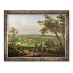 Tablou inramat - scoala engleza - Parcul Bifrons, Patrixbourne, Kent, 60 x 80 cm
