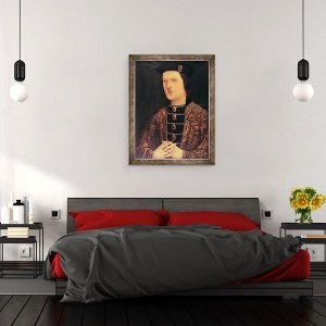 Tablou inramat - scoala engleza - Portret De Regele Edward al IV-lea al Angliei, 70 x 90 cm - Img 3