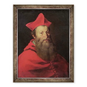 Tablou inramat - Scoala franceza - Cardinalul Jacques Sadolet 1477-1547 Episcop de Carpentras, 60 x 80 cm