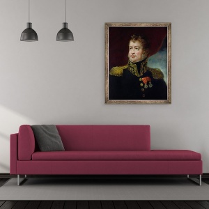 Tablou inramat - Scoala Franceza - Generalul Joseph-Leopold Sigisbert Hugo 1773-1828, 50 x 60 cm - Img 2