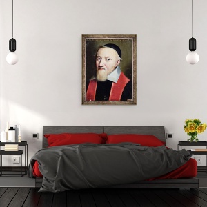 Tablou inramat - Scoala franceza - Michel de Marillac 1563-1632 Gardianul sigiliilor, 60 x 80 cm - Img 3