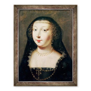 Tablou inramat - Scoala franceza - Portret De Gabrielle dEstrees, 70 x 90 cm