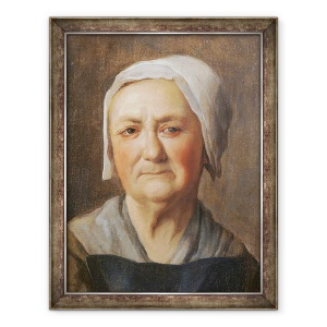 Tablou inramat - Scoala franceza - Portretul unui taran, 70 x 90 cm
