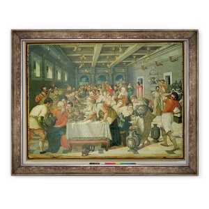 Tablou inramat - Scoala Italiana - Casatoria la Cana, 60 x 80 cm