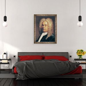 Tablou inramat - Scoala Italiana - George Frederick Handel 1685-1759, 60 x 80 cm - Img 3
