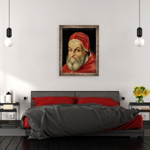 Tablou inramat - Scoala Italiana - Pope Sixtus V 1520-90, 60 x 80 cm - Img 3