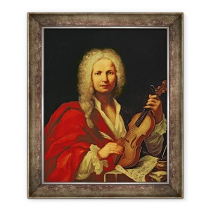 Tablou inramat - Scoala Italiana - Portret De Antonio Vivaldi, 70 x 85 cm